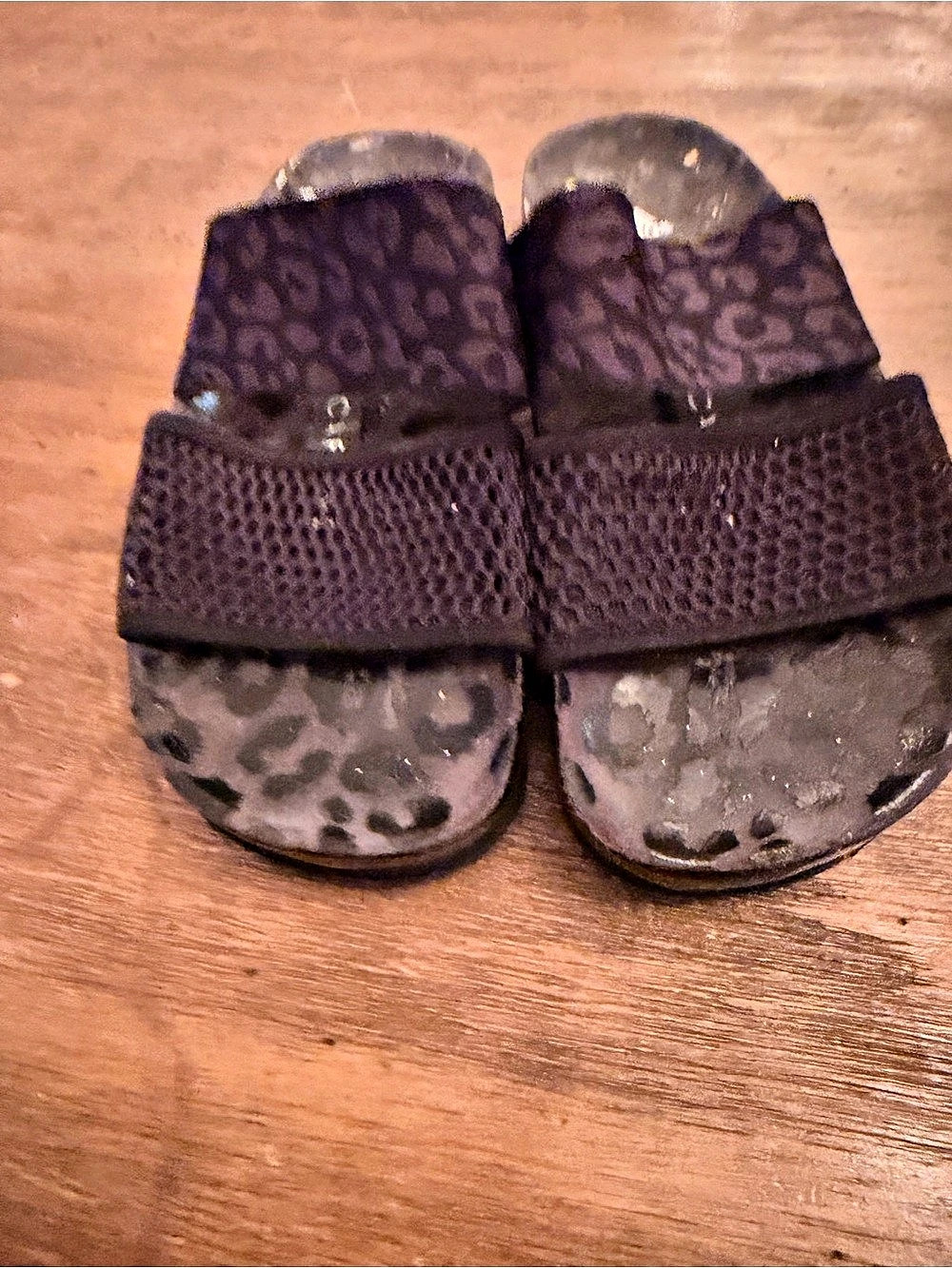 adidas Stella McCartney Adilette Leopard Print Slide Sandals 5